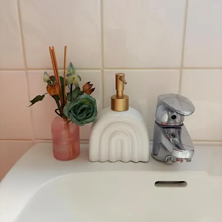 Chic Pink Modern W Relaxing Bathtub *